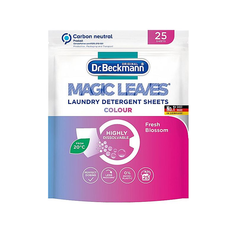 Серветка-пастка Dr.Beckmann Magic Leaves для прання кольорових тканин 25шт (585215) thumbnail popup