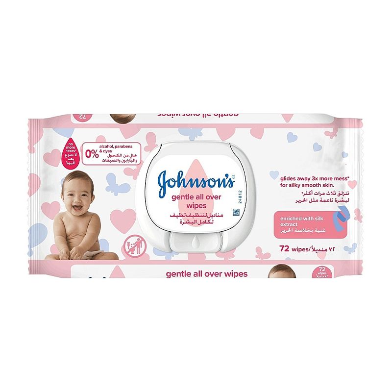 Серветки Johnson's Baby дитячі, лагiдна турбота, 72 шт (421810)
 thumbnail popup