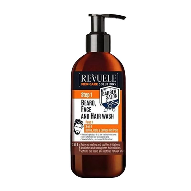 Шампунь-гель REVUELE Men care Solutions 3в1 чоловічий, для миття бороди, обличчя та волосся, 300 мл  thumbnail popup