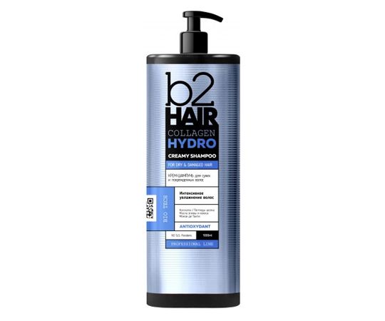 Шампунь - крем B2HAIR Collagen Hydro, для сухого та пошкодженого волосся, 1000 мл (610530)
 thumbnail popup