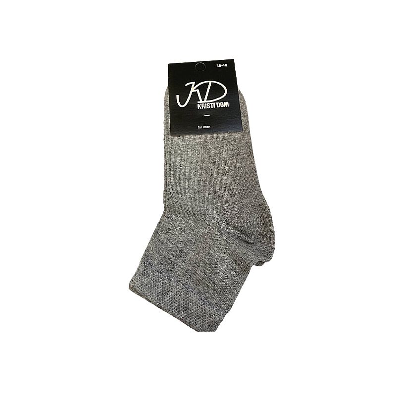 Шкарпетки KristiDom чоловічі стрейчеві, середні світло сірі р. 36-40 (833640) thumbnail popup