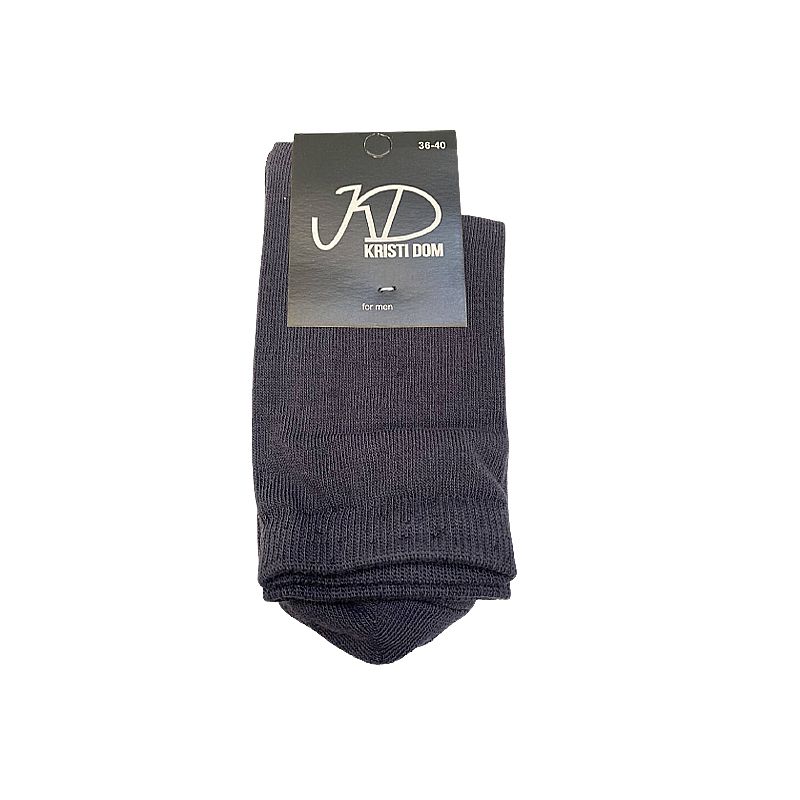 Шкарпетки KristiDom чоловічі стрейчеві, графіт, класичні р. 36-40 (590489) thumbnail popup