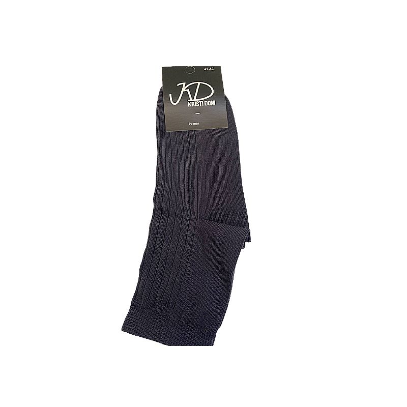 Шкарпетки KristiDom чоловічі стрейчеві, графіт, середні 41-43р (590465) thumbnail popup