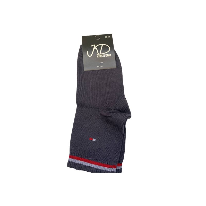 Шкарпетки KristiDom чоловічі стрейчеві, графіт, середні р. 36-40 (590045) thumbnail popup