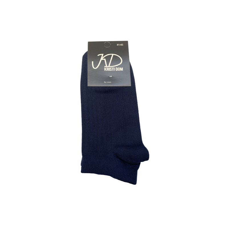 Шкарпетки KristiDom чоловічі стрейчеві, сині 100% б/в короткі р.41-43 (833602) thumbnail popup