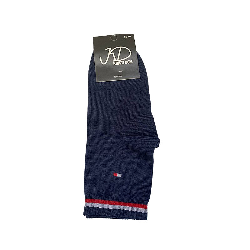 Шкарпетки KristiDom чоловічі стрейчеві, сині, середні 36-40 р (833633) thumbnail popup