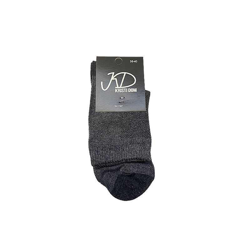 Шкарпетки KristiDom чоловічі стрейчові "сітка" класичні, сірі  р. 36-40 (832742) thumbnail popup