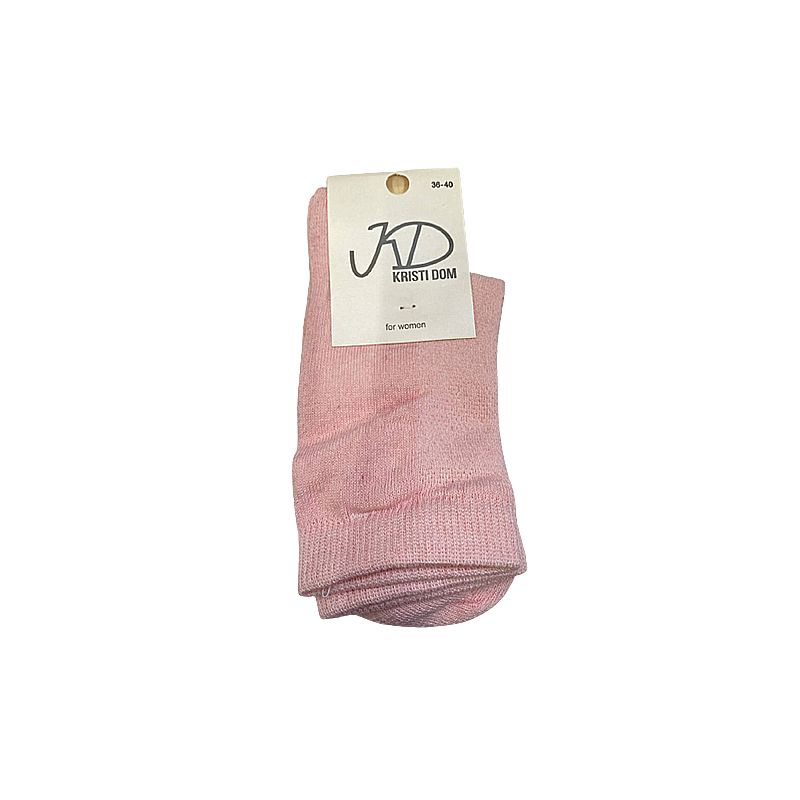 Шкарпетки KristiDom жіночі стрейчиві "сітка" класичні, рожеві р. 36-40 (832674) thumbnail popup