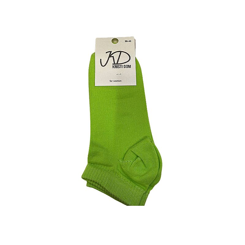 Шкарпетки KristiDom жіночі стрейчиві, короткі зелені р. 36-40 (832230) thumbnail popup