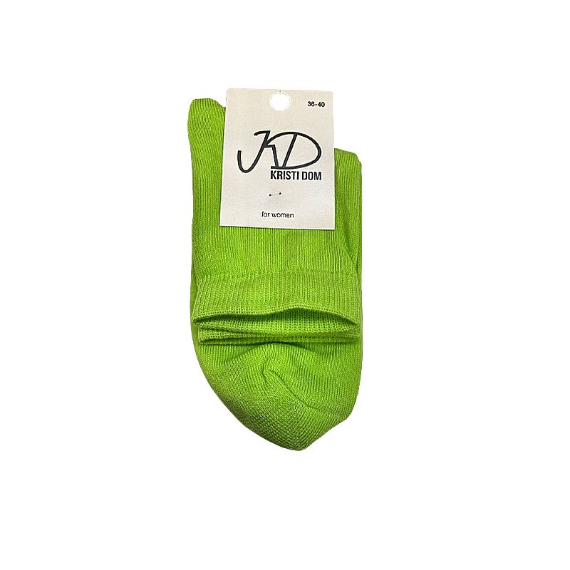 Шкарпетки KristiDom жіночі стрейчиві, середні зелені р. 36-40 (590267) thumbnail popup