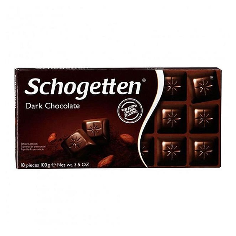 Шоколад чорний Schogetten (Шогеттен) Dark Chocolate, 100 г thumbnail popup