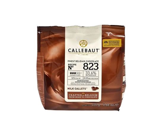 Шоколад Бельгийский Callebaut молочный, каллеты 0.4кг 823 (60002742) thumbnail popup