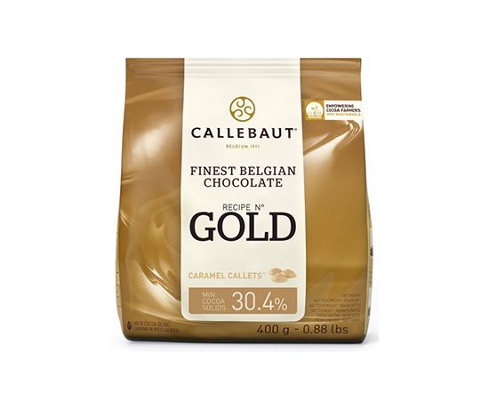 Шоколад Бельгійський Callebaut Gold з карамеллю каллети 0,4кг (6510) thumbnail popup