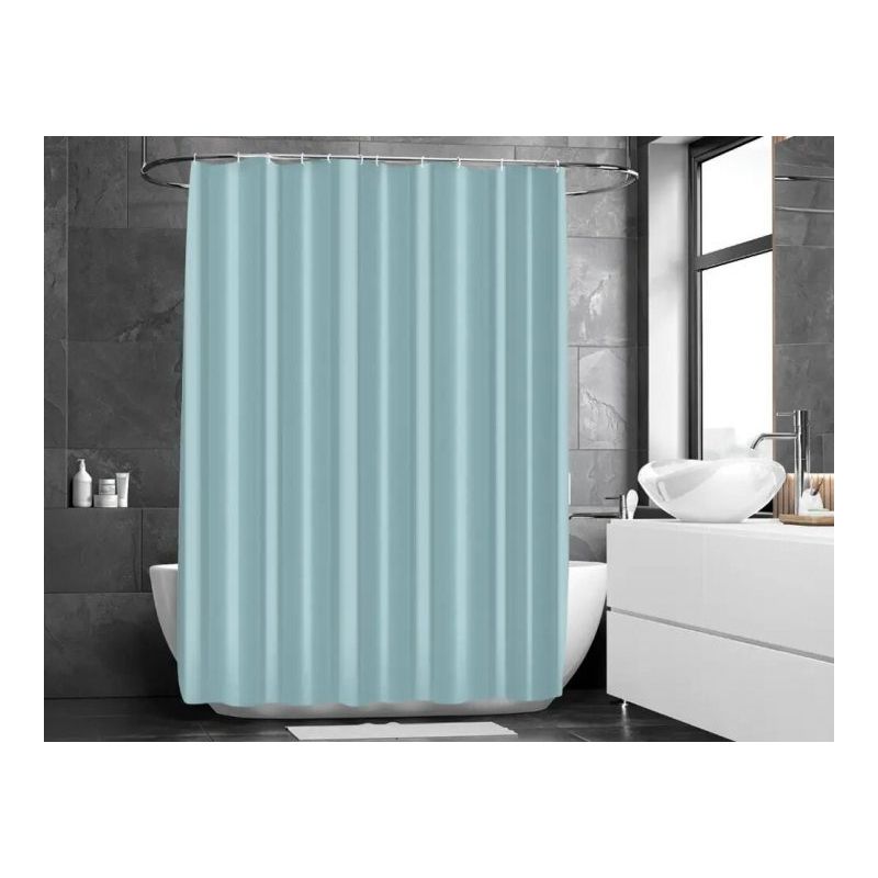 Штора тканинна для ванної кімнати VIOLA з кільцями. Розмір 240*200см
 thumbnail popup