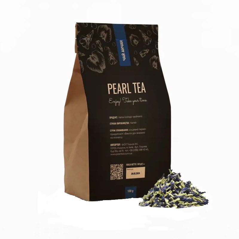 Синій квітковий чай 100гр PearlTea thumbnail popup
