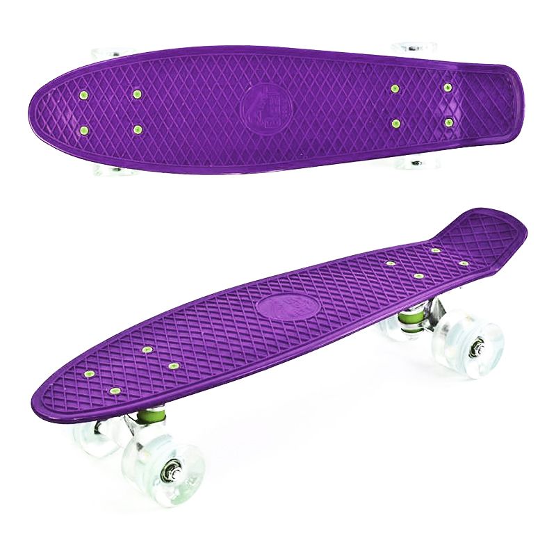 Скейт пенні борд Best Board, фіолетовий, дошка=55см (660) thumbnail popup