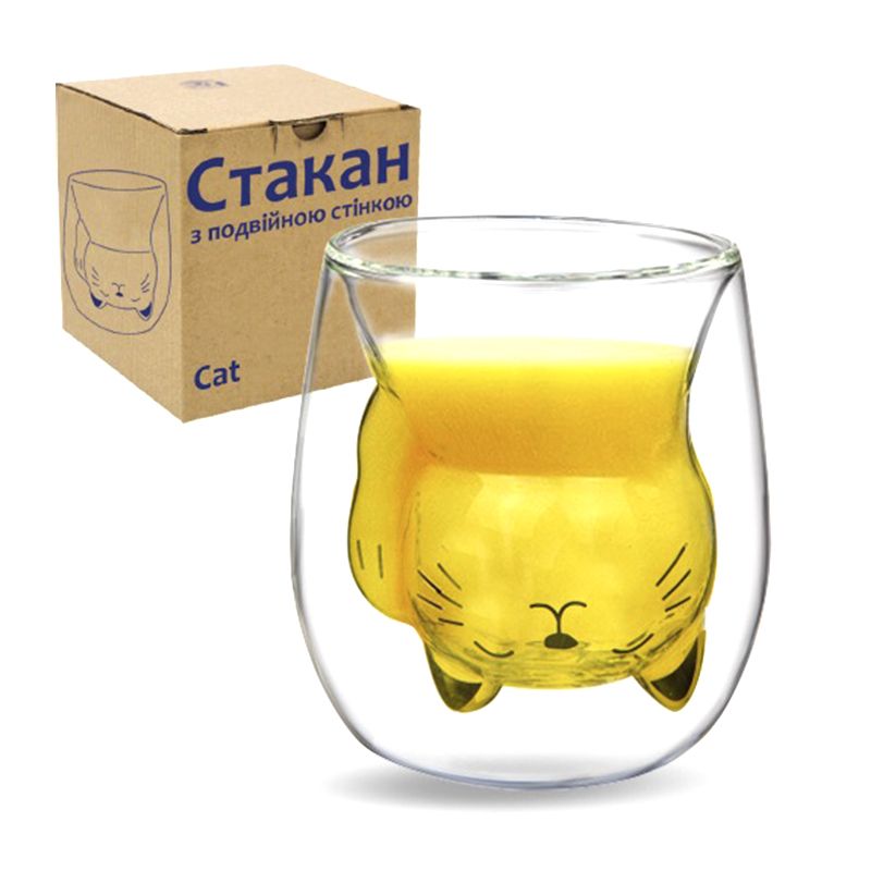 Склянка з подвійною стінкою Cat 190мл thumbnail popup