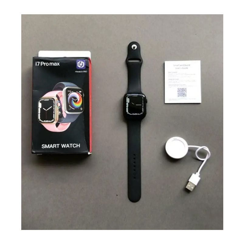 Смарт годинник Smart Watch I7 Pro Max Серія 7, чорний, водонепроникний (I7 Pro Max Black) thumbnail popup