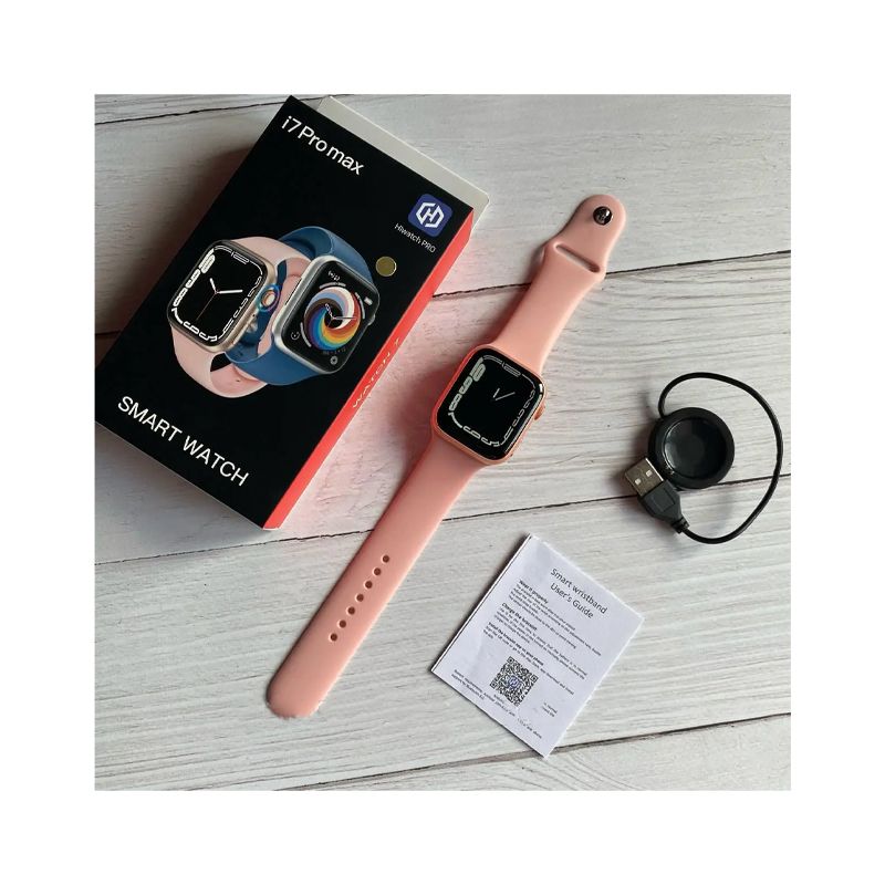 Смарт годинник Smart Watch I7 Pro Max Серія 7, рожевий, водонепроникний (I7 Pro Max Pink) thumbnail popup