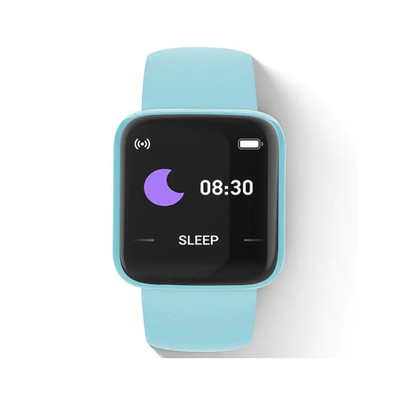 Смарт-годинник Smart Watch Y68 крокомір, підрахунок калорій, кольоровий екран (Y68 Light blue) thumbnail popup