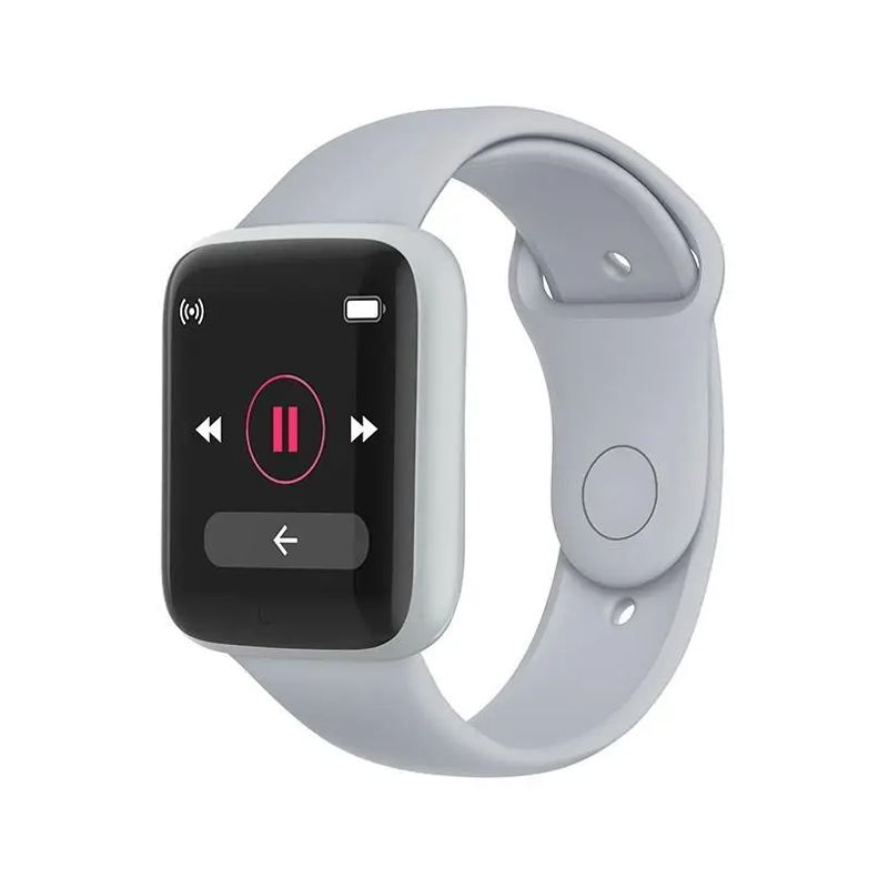 Смарт-годинник Smart Watch Y68 крокомір, підрахунок калорій, кольоровий екран (Y68 Grey) thumbnail popup