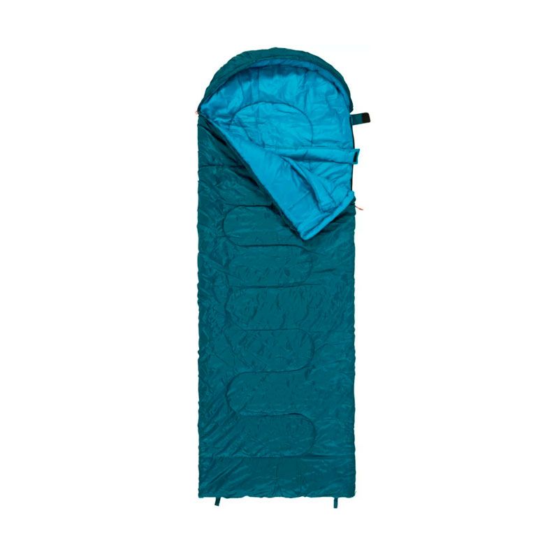 Спальний мішок-ковдра Rocktrail з капюшоном весна осінь — 0.5C, синій thumbnail popup