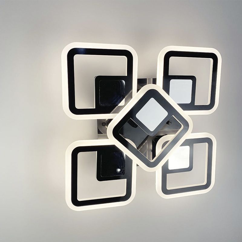 Стельовий LED світильник із ефектом безкінечності, чорний thumbnail popup