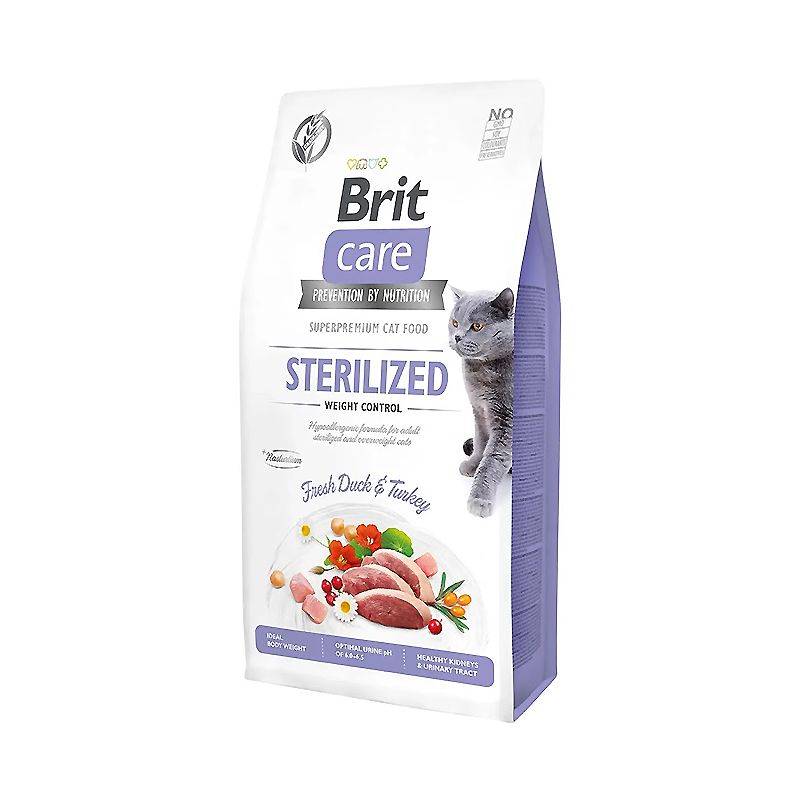 Сухий корм  Brit Care Cat GF Sterilized Weight Control для стерелізованних котів із зайвою вагою (ка thumbnail popup