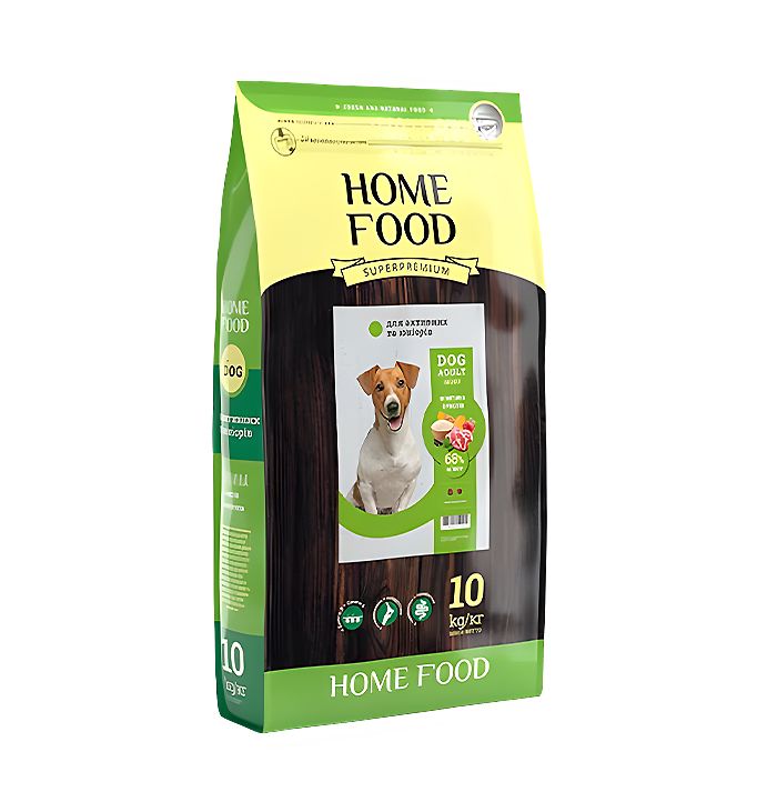 Сухий корм для активних дорослих собак і юніорів малих порід Home Food“Ягнятина з рисом” , 10 кг thumbnail popup