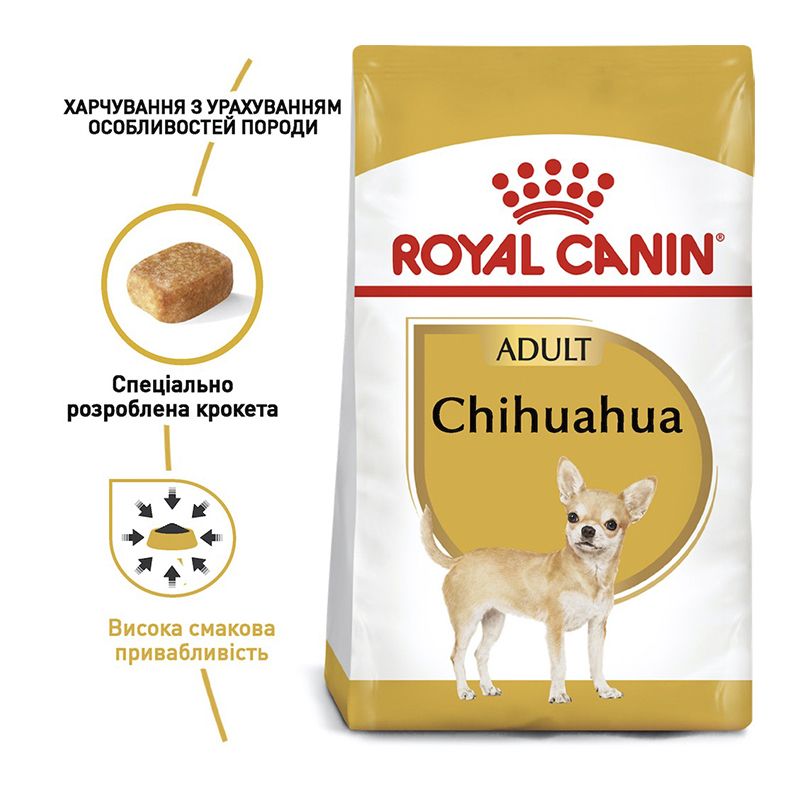 Сухий корм для дорослих собак породи чихуахуа Royal Canin Chihuahua Adult 1,5кг thumbnail popup
