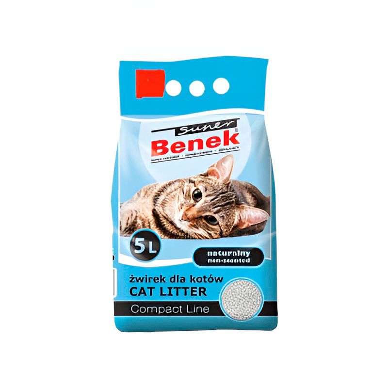 Super Benek Бентонітовий Компактний наповнювач для котячого туалету без запаху, 5 л, від 2 шт
 thumbnail popup