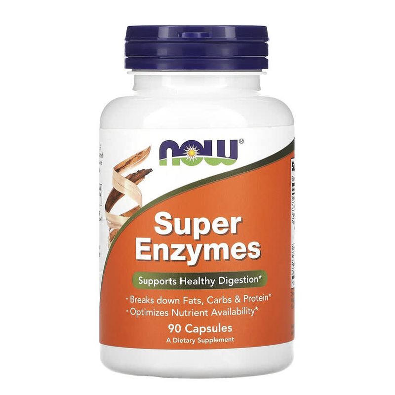 Супер ферменти, Super Enzymes, 90капсул, Now Foods thumbnail popup