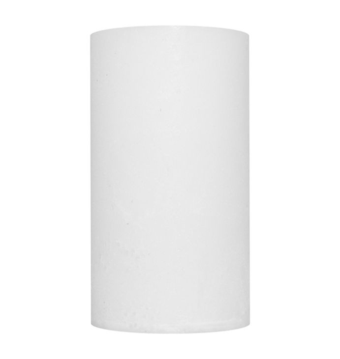 Свічка Рустік Циліндр білий (5,5 х 10 см, 20 год) thumbnail popup