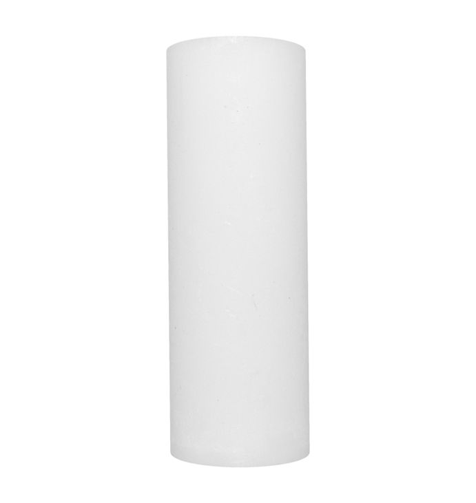 Свічка Рустік Циліндр білий (5,5 х 16 см, 32 год) thumbnail popup