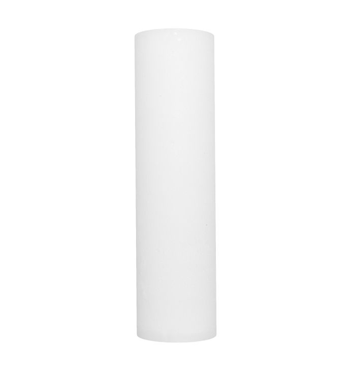 Свічка Рустік Циліндр білий (5,5 х 20 см, 40 год) thumbnail popup