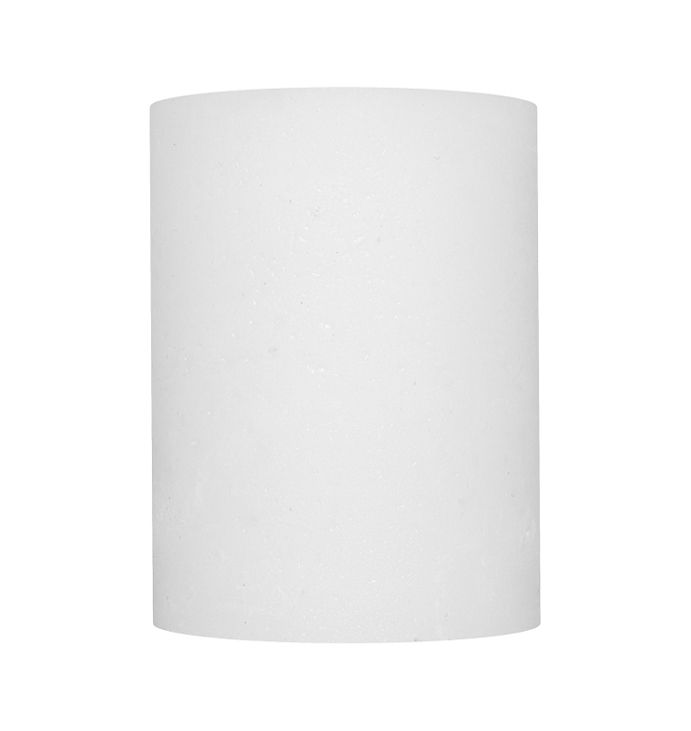 Свічка Рустік Циліндр білий (8,5 х 12 см, 85 год) thumbnail popup