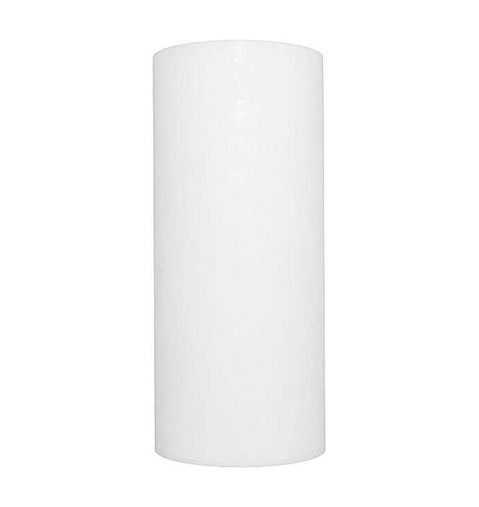 Свічка Рустік Циліндр білий (8,5 х 20 см, 110 год) thumbnail popup
