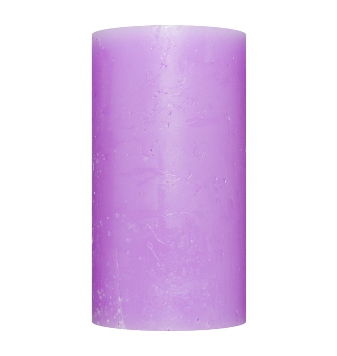 Свічка Рустік Циліндр світло-бузковий (5,5 х 10 см, 20 год) thumbnail popup
