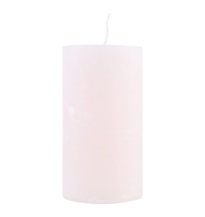 Свічка Рустік Циліндр світло-рожевий (5,5 х 10 см, 20 год) thumbnail popup