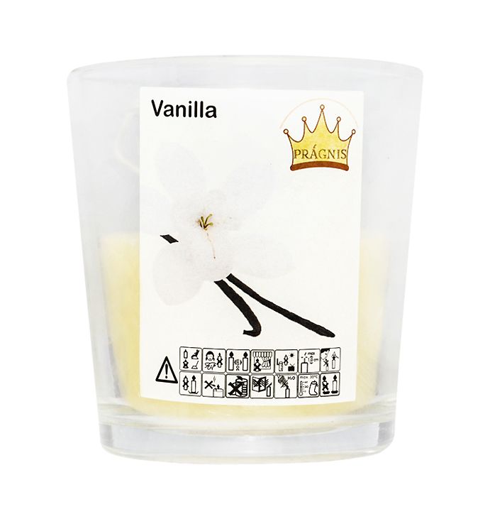 Свічка в стакані (о65-79 х 83 мм, 30 год) АРОМА ваніль thumbnail popup