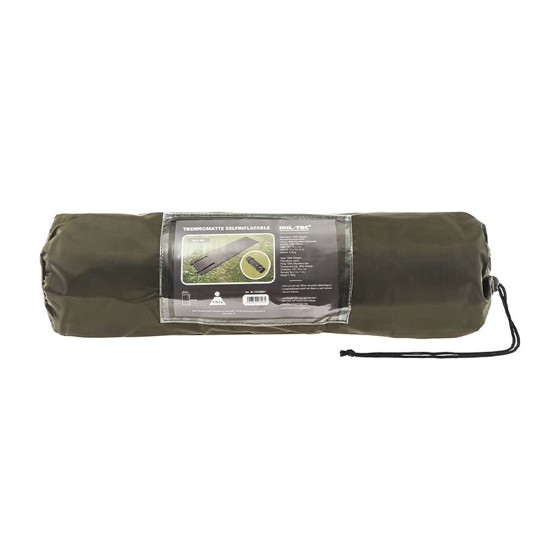 Тактический самонадувной матрас/коврик Mil-Tec 186 х 53 х 2,5см с сумкой олива (14420001) thumbnail popup