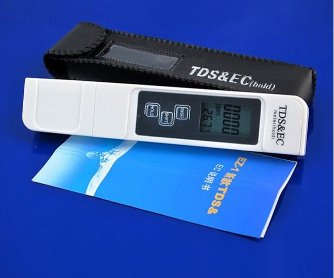 Прилад TDS/EC метр TЕС-1 (АР-03) для вимірювання мінералізації, білий - 14614 thumbnail popup