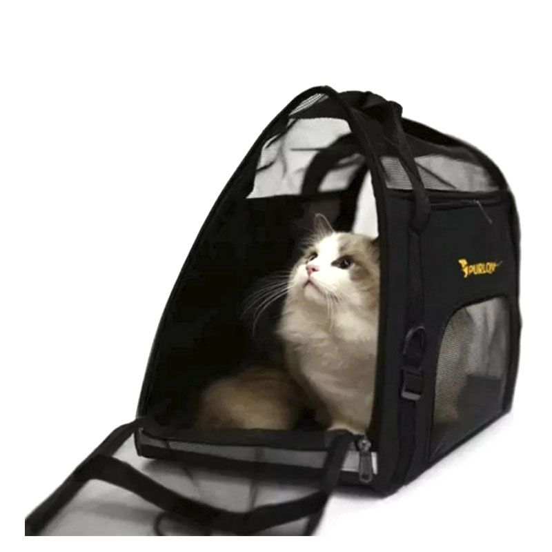 Транспортер сумка для собаки/кота Purlov чорний 20940 thumbnail popup