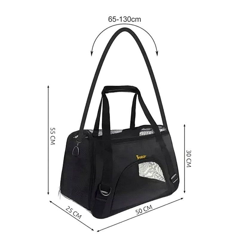 Транспортер сумка для собаки/кота Purlov чорний 20940 thumbnail popup