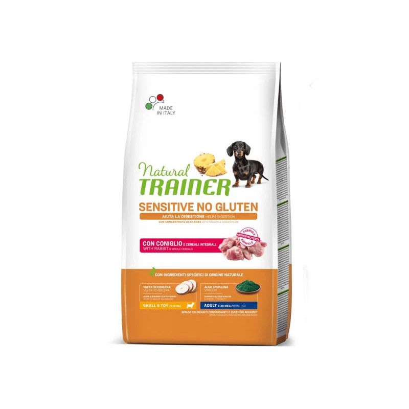 Трейнер Natural Trainer Dog Sensitive No Gluten Mini Adult with Rabbit and whole cereals для малень thumbnail popup