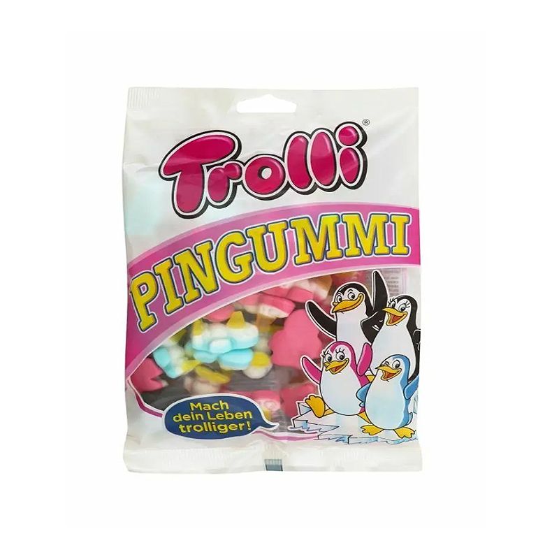 Цукерки желейні жувальні Trolli Pingummi (пінгвіни), 200 г, Німеччина thumbnail popup