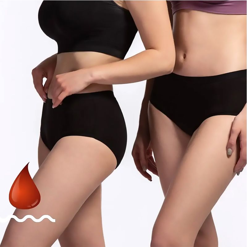 Труси жіночі менструальні BNB Синтез сліпи із захисною ластівкою, black, р.L thumbnail popup