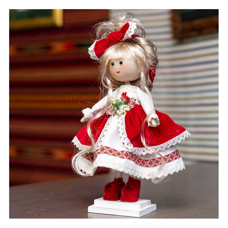 Лялечка українка ручної роботи в красивому платтячку, 33 см (3106) thumbnail popup