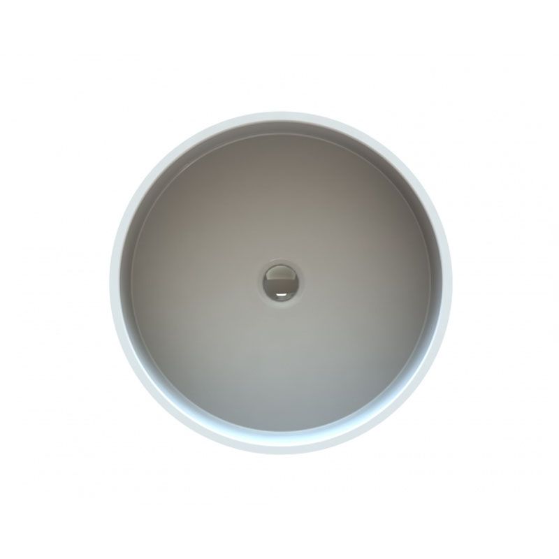 Умивальник  «Оазис» Білий А100, круглий, на стільницю, литий мармур (170) thumbnail popup