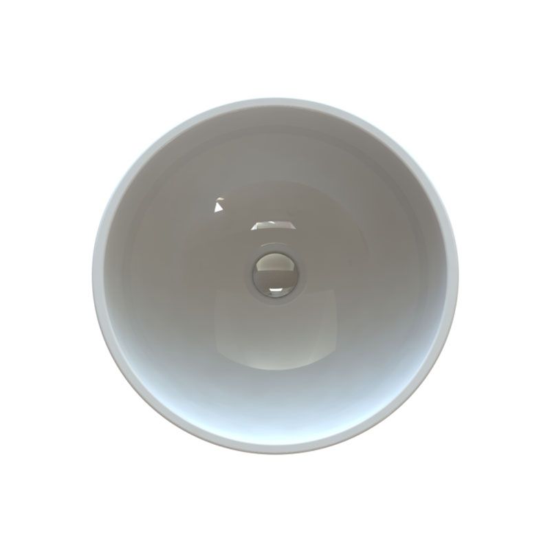 Умивальник «Селена» Білий А100, круглий, на стільницю, литий мармур (104) thumbnail popup